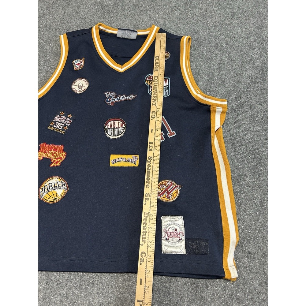HARLEM GLOBETROTTERS PLATINUM FUBU ADULT Size Large‎ Blue JERSEY see pics size View 3